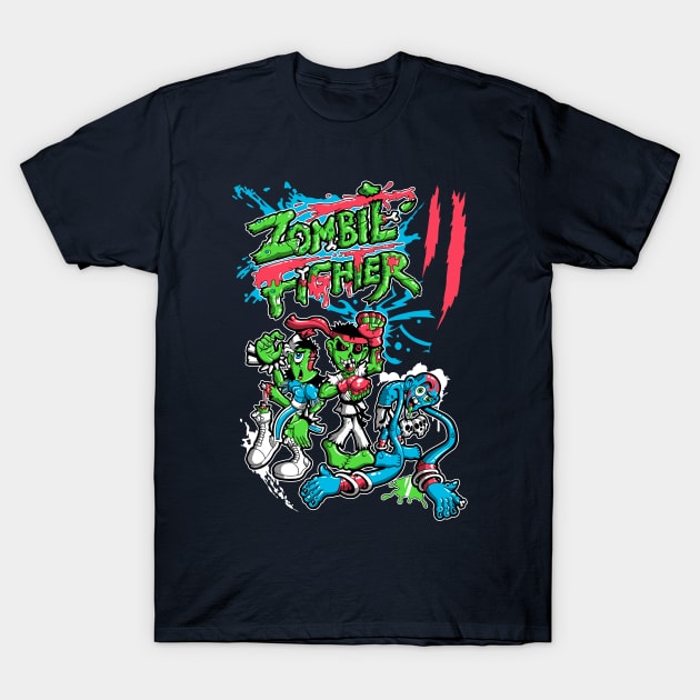 Zombie Fighter T-Shirt by JakGibberish